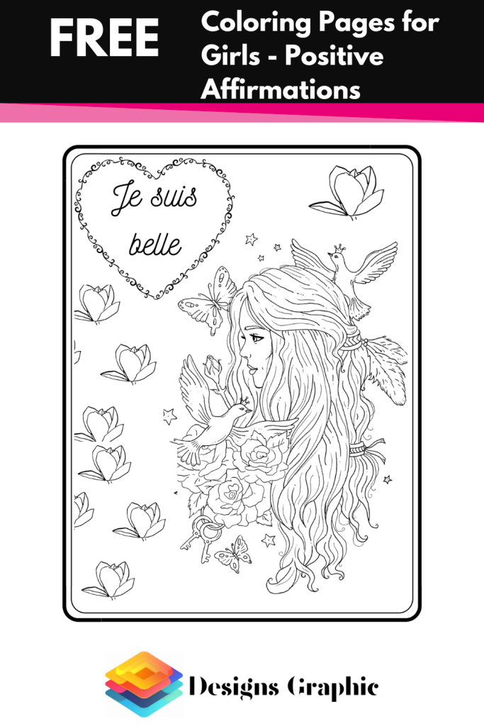 Coloring Pages for Girls Positive Affirmations