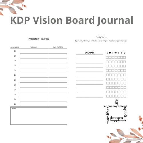 KDP Vision Board Journal