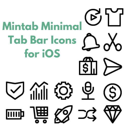 Mintab Minimal Tab Bar Icons for iOS