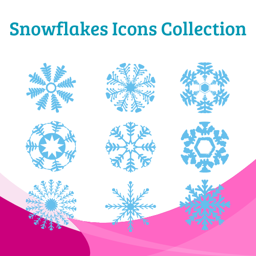 Snowflakes Icons Collection