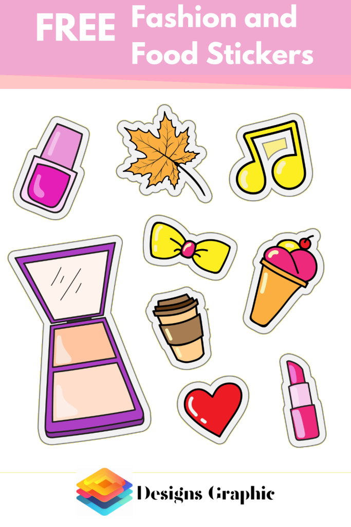 Fashion and Food Stickers 2